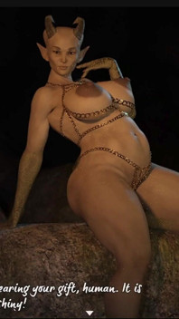 中出しで満たされた巨乳ゴブリン娘