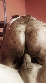 Smeared Girls Scene 4: Big-ass Brunette in Lingerie Covered in Chocolate Fucking Hard Until Facial