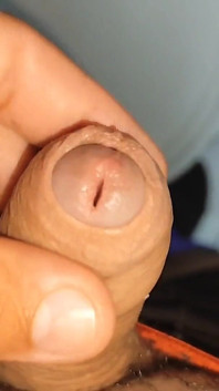 Straight Stepdaddy Applies the Super Dilator Inside the Glans for Extreme Erection.