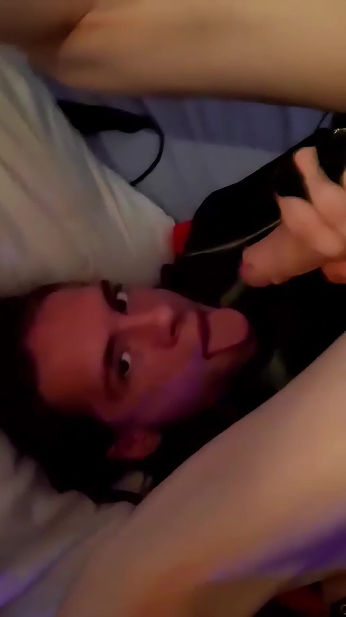 LoonaFemboy: Loona Shemale Trans Stroke a Cumshot on Her Face Come...