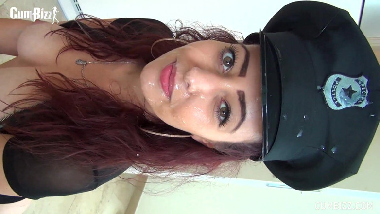 Cumbizz: Dirty cop swallows big cum loads