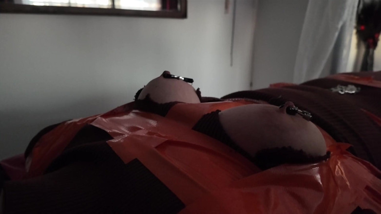 Elena917: Bagian 3 - seks bondage tape, layering stoking, bdsm puting, orgasme