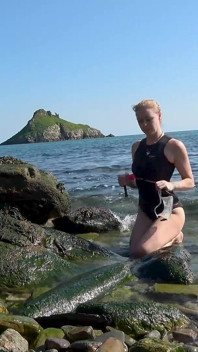 Ball Gag & Flooded Dive Mask - Wetsuit Beach Fun