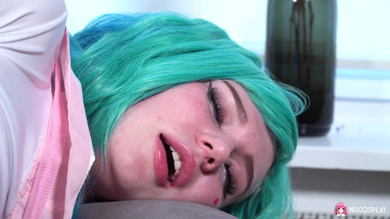 Nu Cosplay: Leyla Lure Is a Horny Blue Haired Hentai Slut