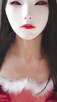 Slim Asian Teen Seduces Her Lover with Stockings & Toys Before a Hot Christmas Facial