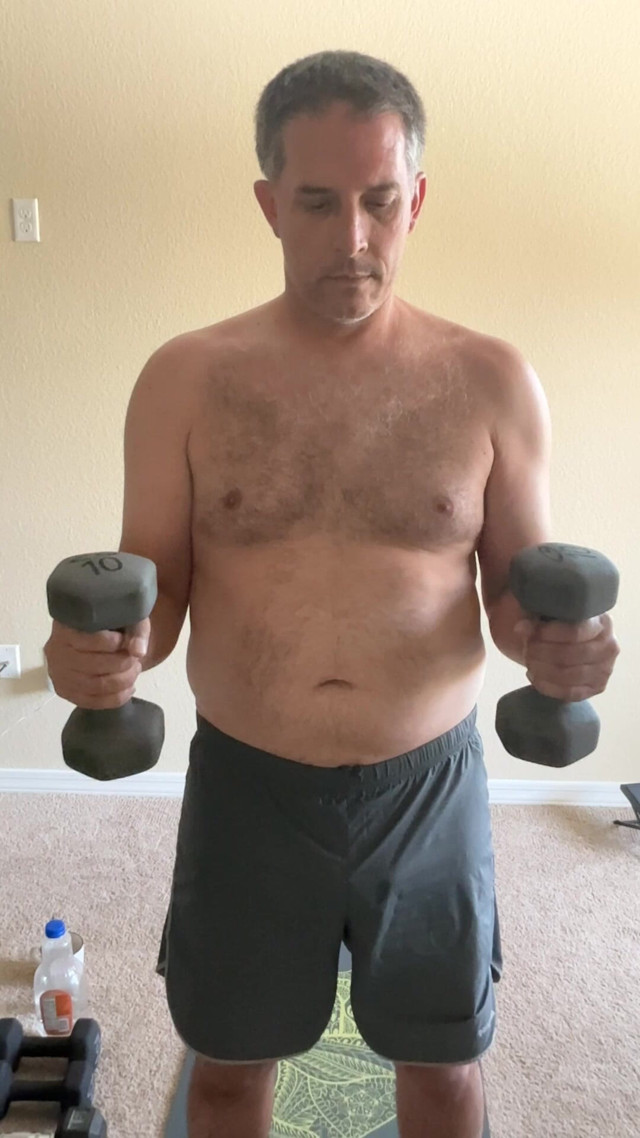 Stretching and lifting weights (Duke Silver)