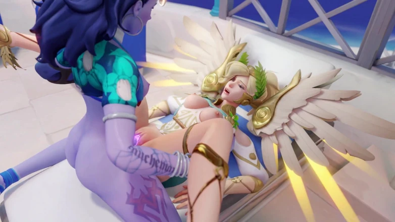Velvixian3Futanari: Janda pembawa bdowmaker X Mercy Winged Victory (tanpa suara)