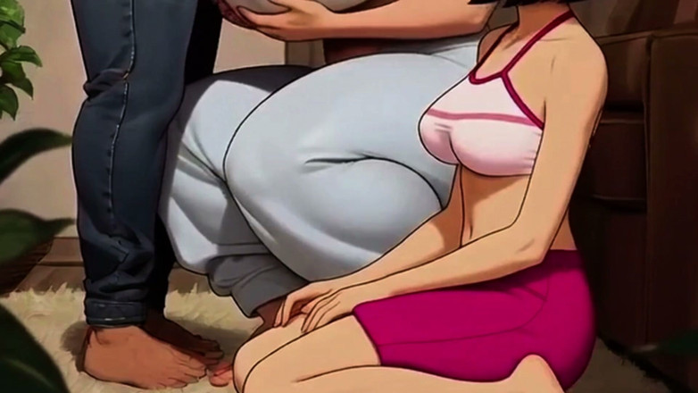 Spicy Toons: Die koreanische MILf-stieftochter sieht gerne zu