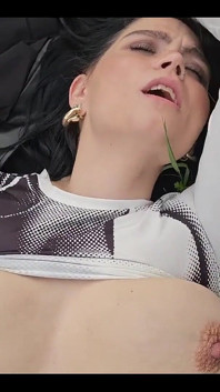 Smoking on the Grass and Show My Boobs on the Sun Video 9 Minutes
