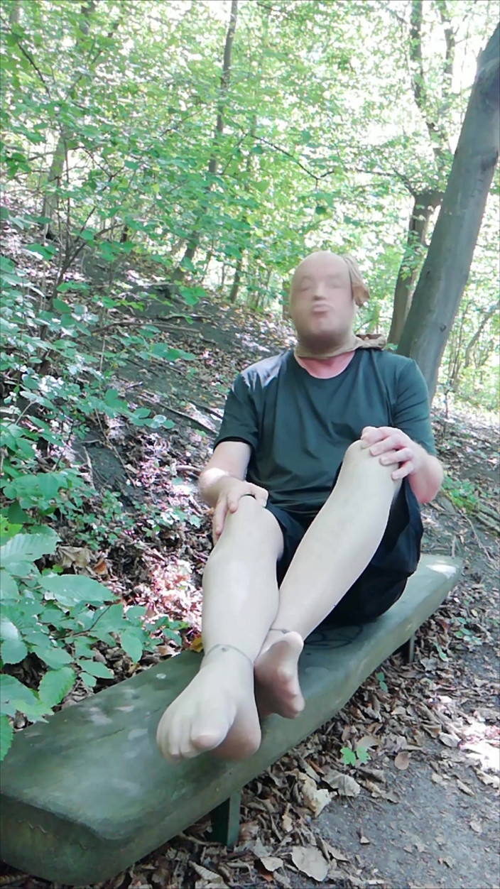 Carmen_Nylonjunge: Nylon Fetish Break on the Seilbahnberg