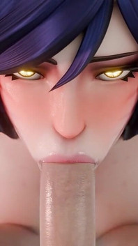Lol Ahri Sloppy Blowjob POV Rule34 3D Animation