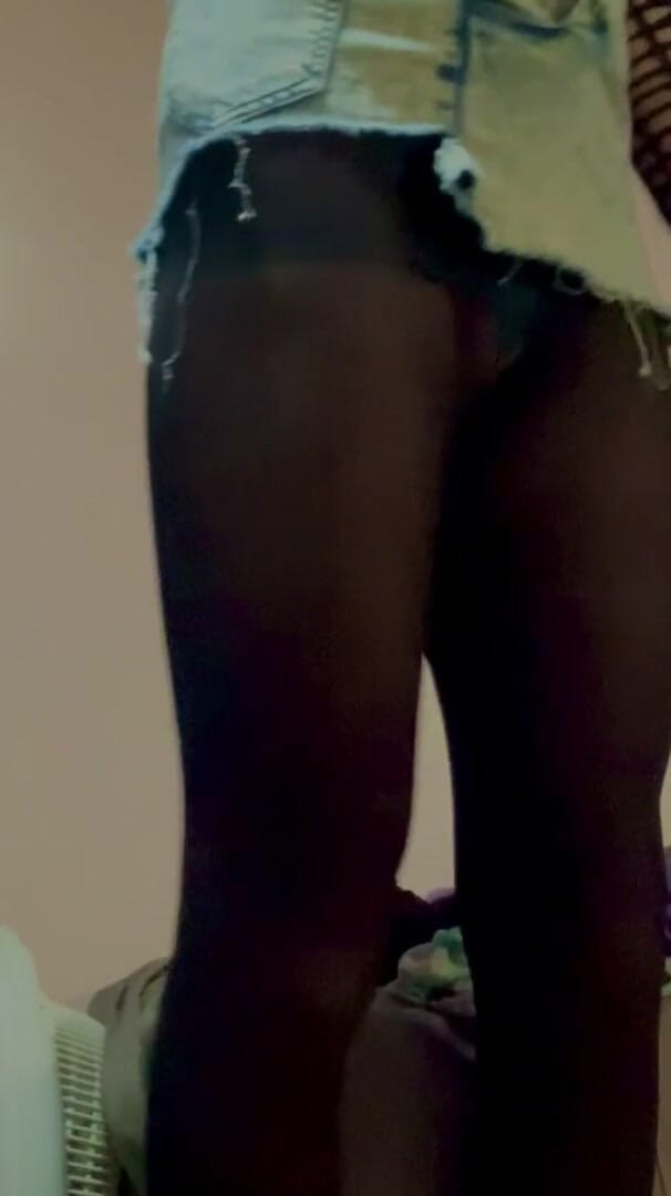 Sexy Pantyhose Stupid Slut Posing and Being a Little Teasing Whore (Mikhailla Kay)
