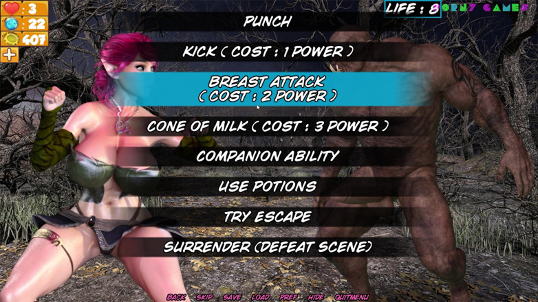 Porny Games: Dungeon Slaves v0.52 - Elfe obscène sur le marché (1)