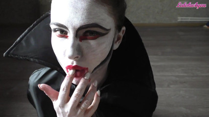 Laloka4you: Vampire girl passionate sucks big cock to cum in mouth