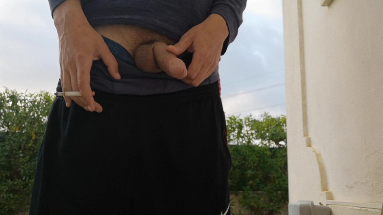 Rafael Torreano: Early Morning Jerkoff Outside in the Garden