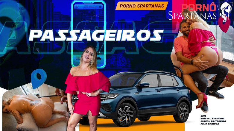 Porno Spartanas: Sıcak Carioca Turist Uber'in İçinde Lanet