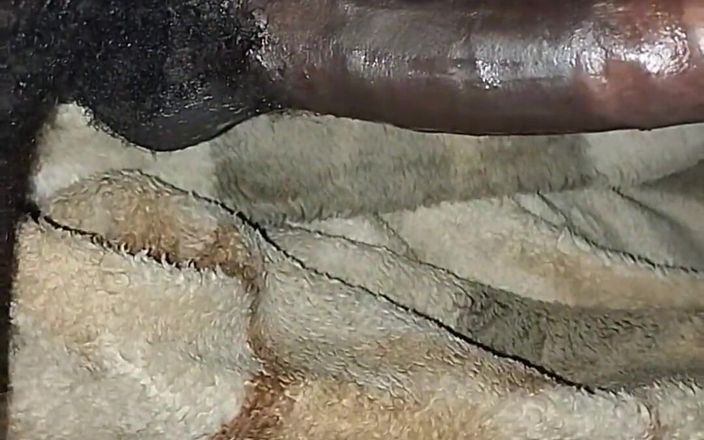 Kenyandick: Ebony Hairy Black Twink Jerking His Hard Dick in the...