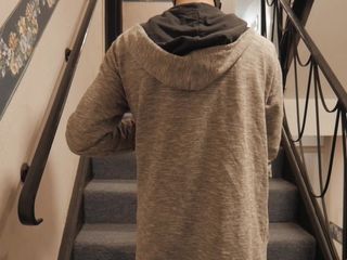 TattedBootyAb: Đụ mạo hiểm bên ngoài cầu thang thủ dâm