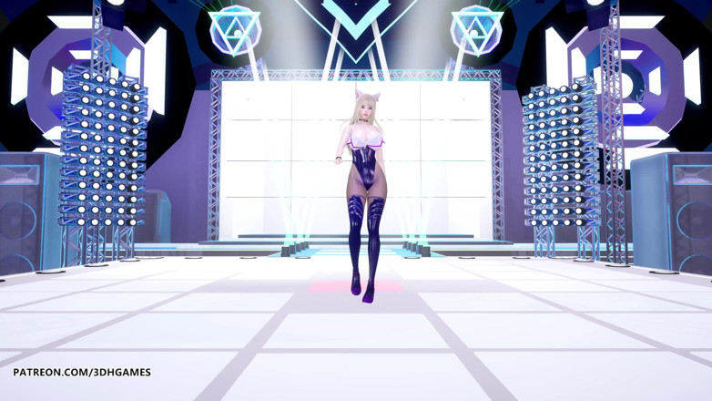 3D-Hentai Games: [MMD] Kep1er - Up! Ahri Seraphine Kaisa hot striptease league of...