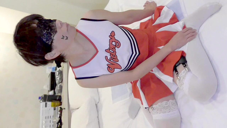 hiro_mayu_couple_jp: No.41 Cheerleader Cosplay Lying Down Deep Throat Sex