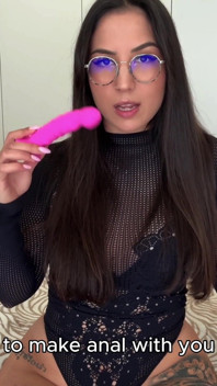 Anale ISTRUZIONI per sborrare - usa il tuo plug e il dildo nel culo con la tua dea