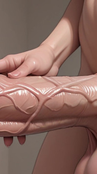 Tayangan slaid resolusi tinggi Zakar Veiny Futa Precum Veiny Feminine