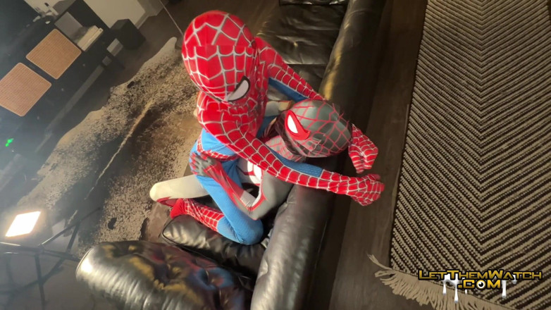Let them watch: Big Dick Tag Team Group Gay Sex Spider Bro!