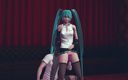 Waifu club 3D: Miku की वाइब्रेटर के साथ चुदाई जब तक वह वीर्य नहीं छोड़ देती
