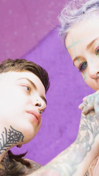 Shy Tattooed Alt Teen’s First Anal Orgasm with Doxy Fingering