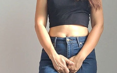 Cherry Thai: Severe Long Desperate Wetting in Jeans and Pants