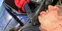 Mistressyammyboots: Venkovní lízání boty