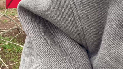 Thumbnail of Pissing Pussy Hana Sexy in Cold Air Record Video Piss on the Fire Tank