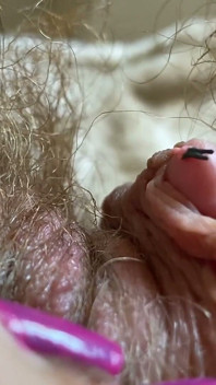Big clit giantess with model train people extreme close up