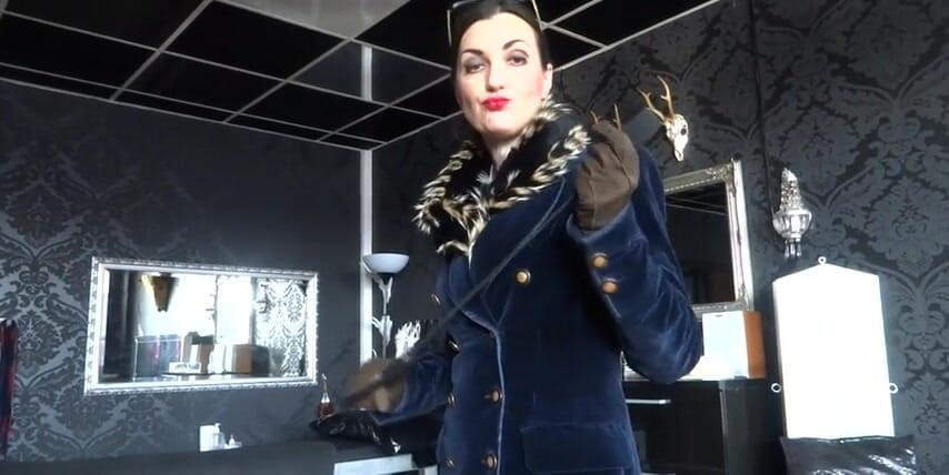 Lady Victoria Valente: Cum on my riding boots boy and whinny for me!