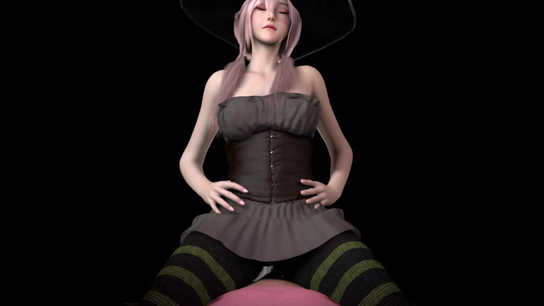 PixelAftDark: Lapdance -ul unei vrăjitoare coreene (Vedere la persoana 1 cu călărie de Halloween)