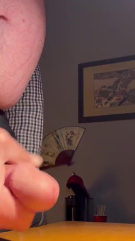 Playing with My Cock at My Desk Again