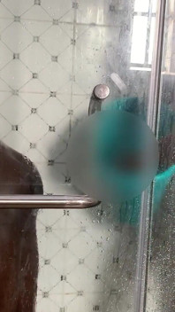 Mój slime murzynka fit facet dostał tyłek rozbity w łazience tak ostro