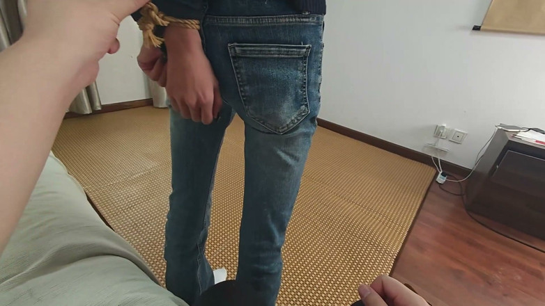 Aisan girl bondage: Moje roztomilá přítelkyně zkouší super těsný evropský způsob bondage