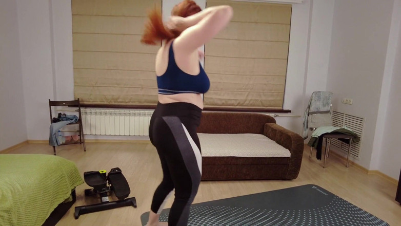 Ellie Indigo Sin: Helping My Hot Stepmom with Stretching After Workout and, Yes...