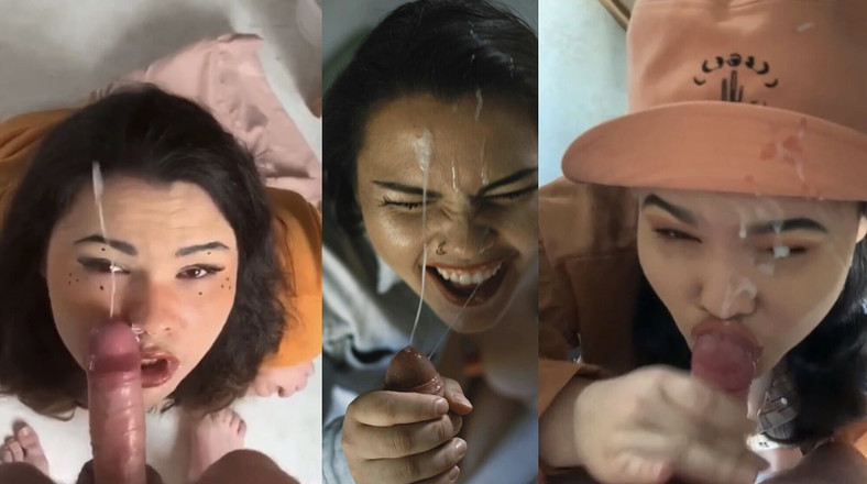 MyPrejacBoyfriend: Kompilasi crot di muka! Banyak nyepong kontol berujung nyepong kontol