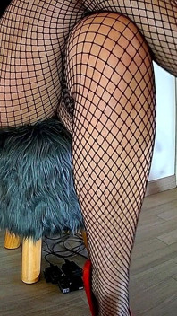Misss a Catching You with Her Sexy Fishnets 1