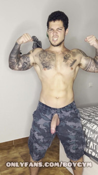 Gay Military with His Weapon
