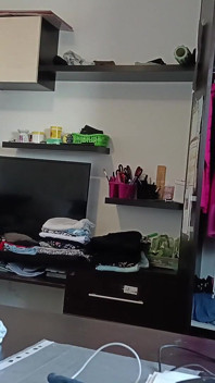 Cewek seksi rambut cokelat lagi asik sambil bugil di rumah