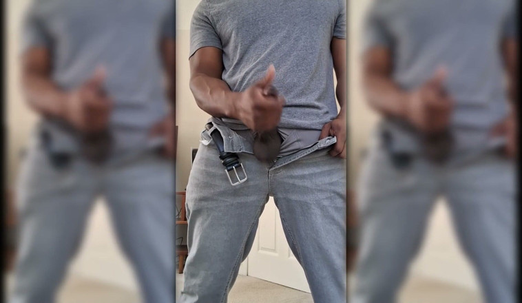 7inchMeatSlab: Busting a Hot Thick Load Before I Leave for Work!