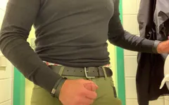 Horny All Day so I Rub One Out at the Train Station Bathroom