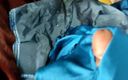 Satin and silky: Porno cu labă în mătase satin - labă cu Blue Satin Salwar...