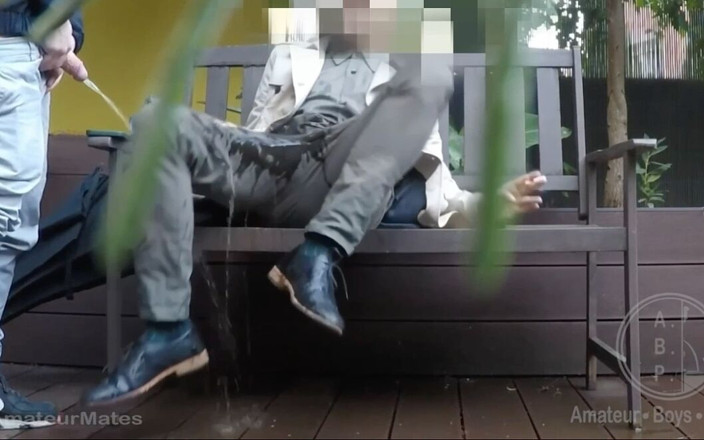 AmateurBoysPissing: A Bench Encounter Turns Into a Public Piss Humiliation