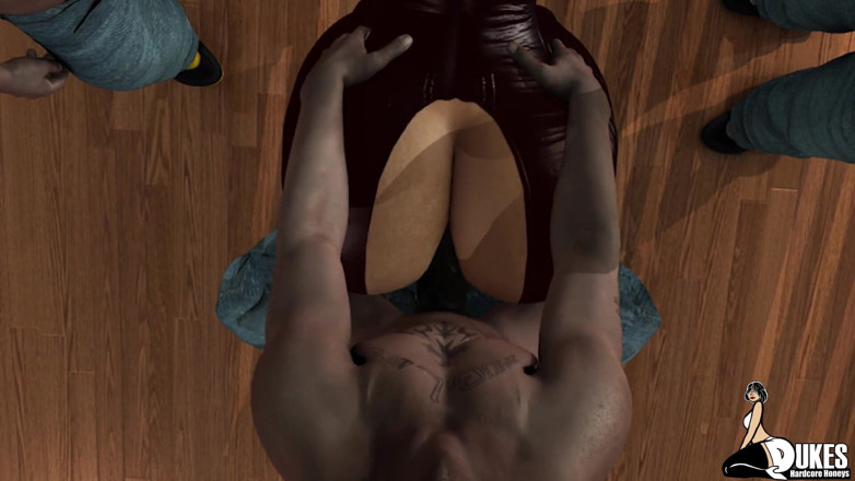 Dukes Hardcore Honeys: Une mamie noire à gros cul se fait baiser par des...