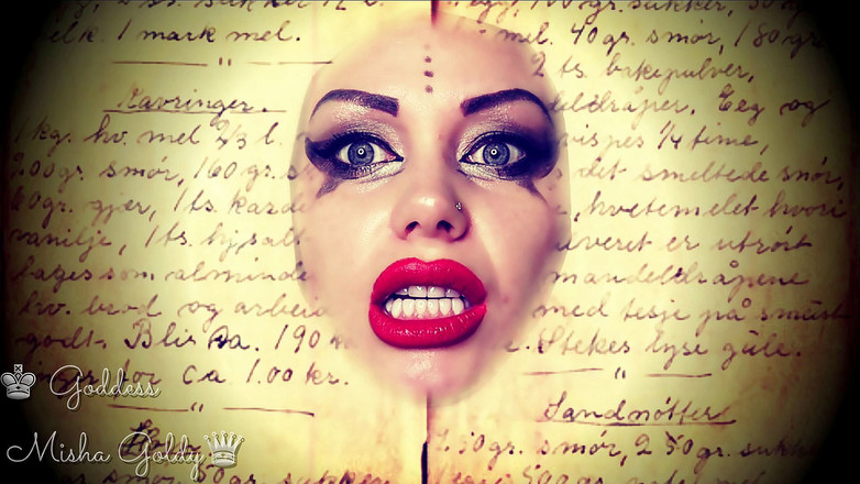 Goddess Misha Goldy: JOI 책의 포로로 잡힌 여신