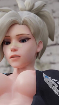 Mercy (แอบดู) เย็ดตูดใหญ่เอาท์ดอร์และน้ําเงี่ยนไหลเยิ้ม - แอนิเมชั่น 3 มิติ